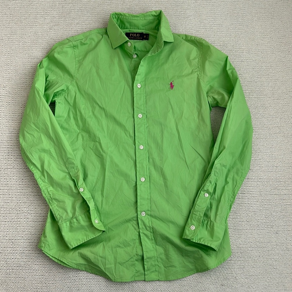 Ralph Lauren Green Button Down Shirt